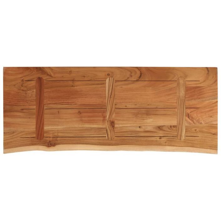 Dessus de table 100x40x3,8 cm rectangulaire bois massif acacia - Photo n°5