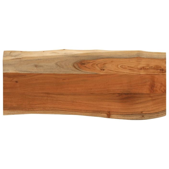 Dessus de table 100x40x3,8 cm rectangulaire bois massif acacia - Photo n°1