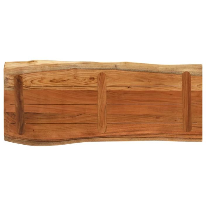 Dessus de table 100x40x3,8 cm rectangulaire bois massif acacia - Photo n°5