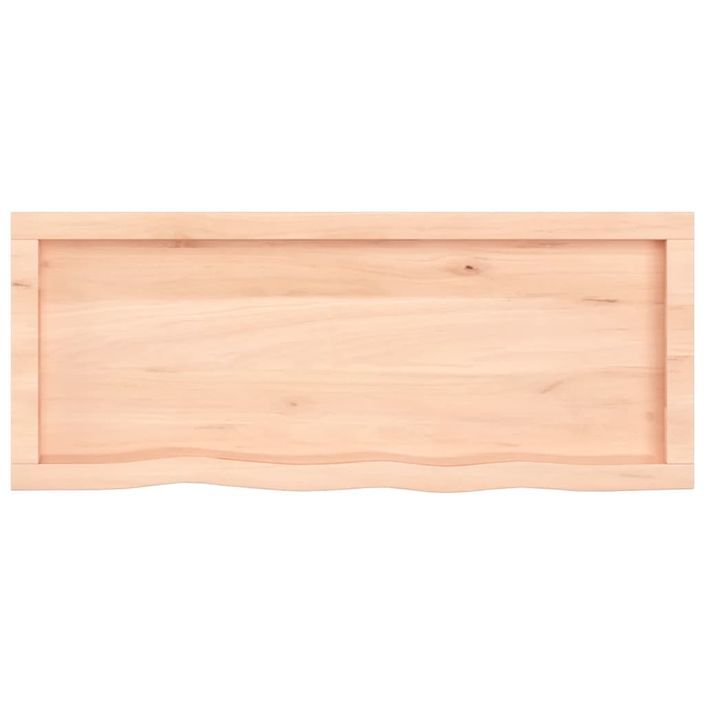 Dessus de table 100x40x6 cm bois de chêne massif non traité - Photo n°4