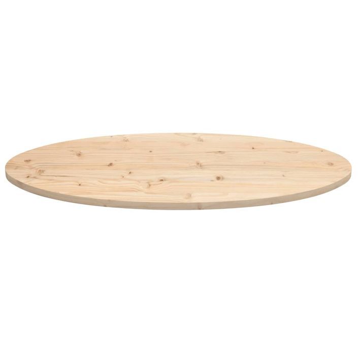 Dessus de table 100x50x2,5 cm bois de pin massif ovale - Photo n°3