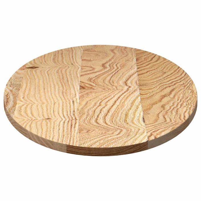 Dessus de table 100x50x2 cm bois de chêne massif ovale - Photo n°6