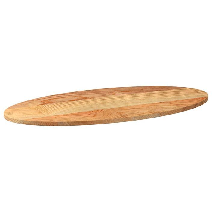 Dessus de table 100x50x2 cm bois de chêne massif ovale - Photo n°4