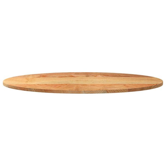 Dessus de table 100x50x2 cm bois de chêne massif ovale - Photo n°5