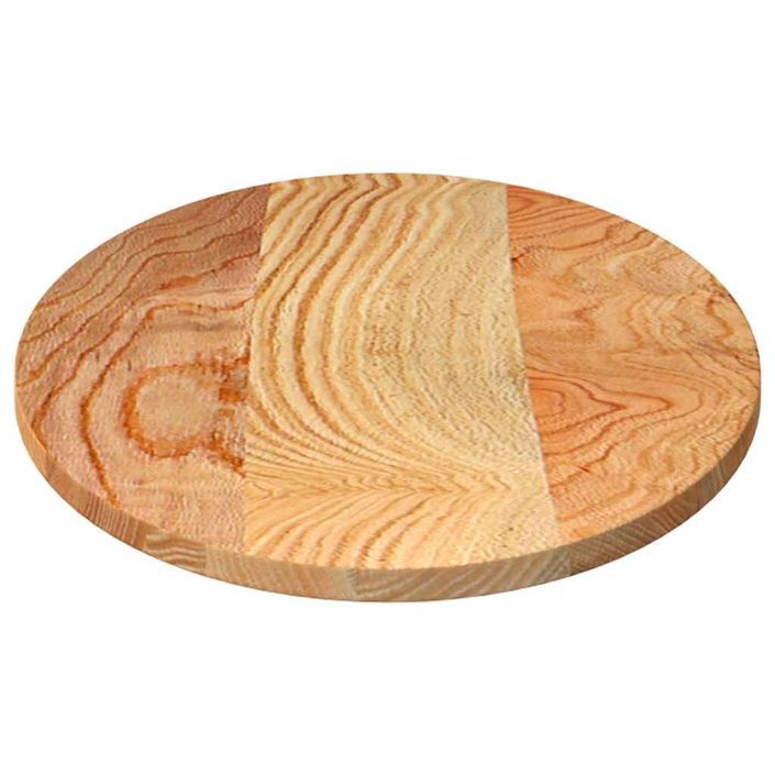 Dessus de table 100x50x2 cm bois de chêne massif ovale - Photo n°6