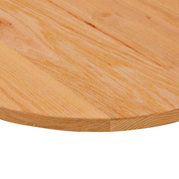 Dessus de table 100x50x2 cm bois de chêne massif ovale - Photo n°8