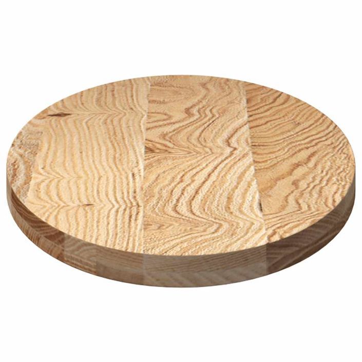 Dessus de table 100x50x4 cm bois de chêne massif ovale - Photo n°6