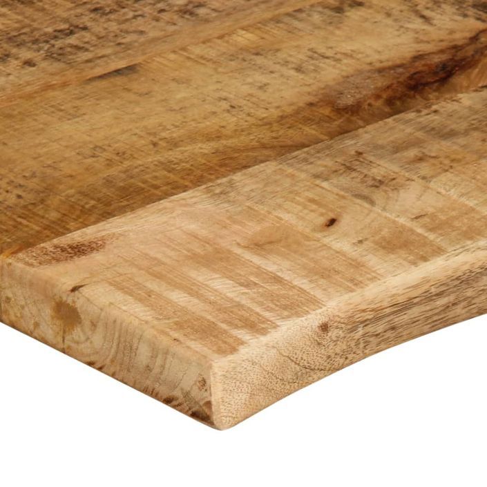 Dessus de table 100x60x2,5 cm bord vivant bois massif manguier - Photo n°6