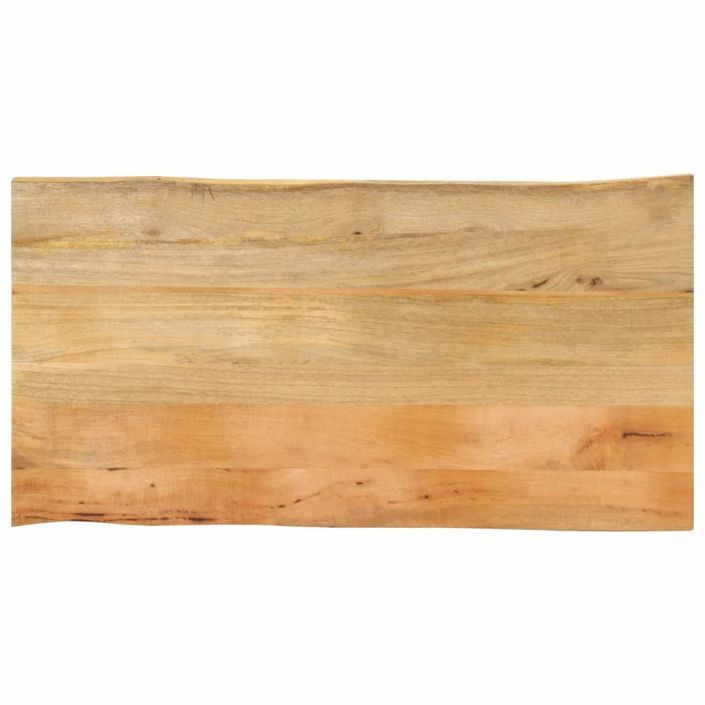 Dessus de table 100x60x2,5 cm bord vivant bois massif manguier - Photo n°1