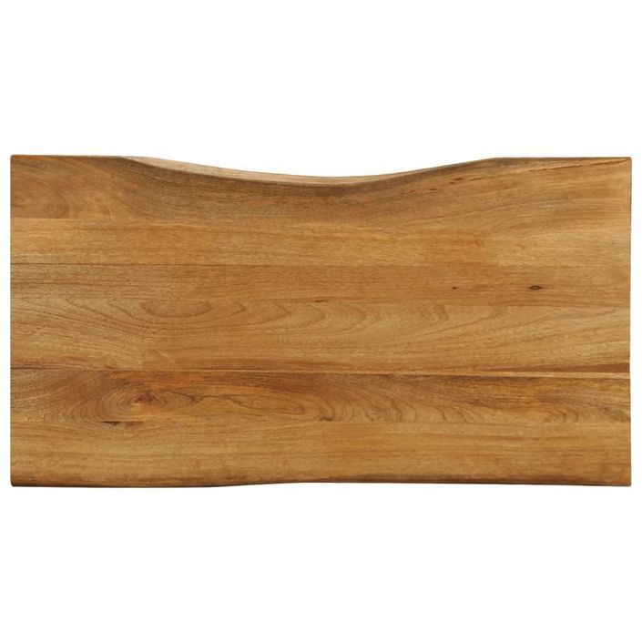 Dessus de table 100x60x2,5 cm bord vivant bois massif manguier - Photo n°1