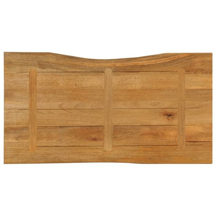 Dessus de table 100x60x2,5 cm bord vivant bois massif manguier - Photo n°5