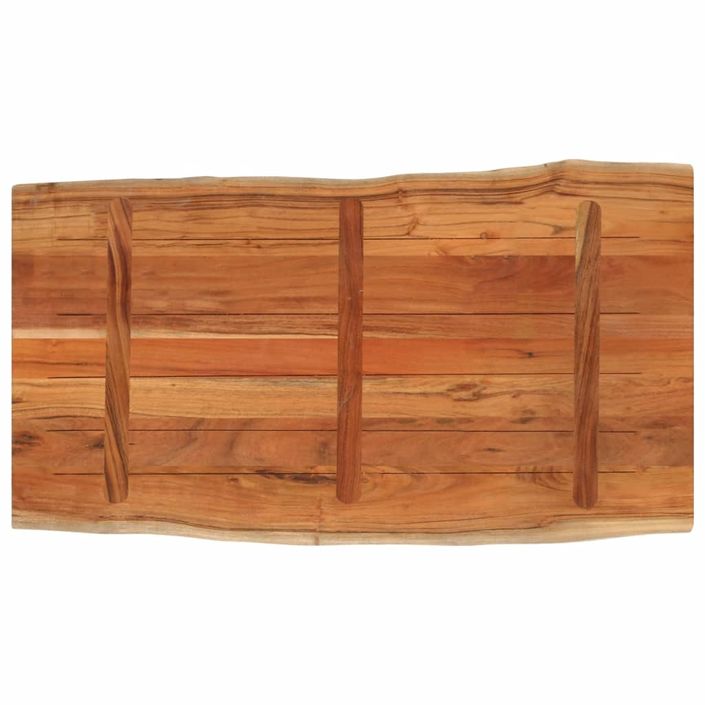 Dessus de table 100x60x2,5cm rectangulaire bois massif d'acacia - Photo n°5