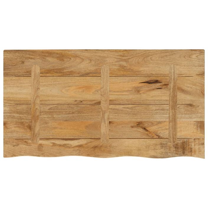 Dessus de table 100x60x3,8 cm bord vivant bois massif manguier - Photo n°5