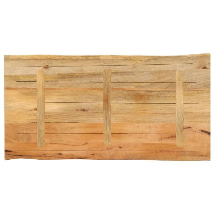 Dessus de table 100x60x3,8 cm bord vivant bois massif manguier - Photo n°5