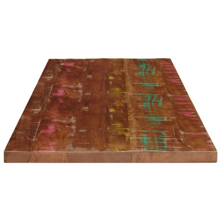 Dessus de table 100x70x2,5cm rectangulaire bois massif récupéré - Photo n°4