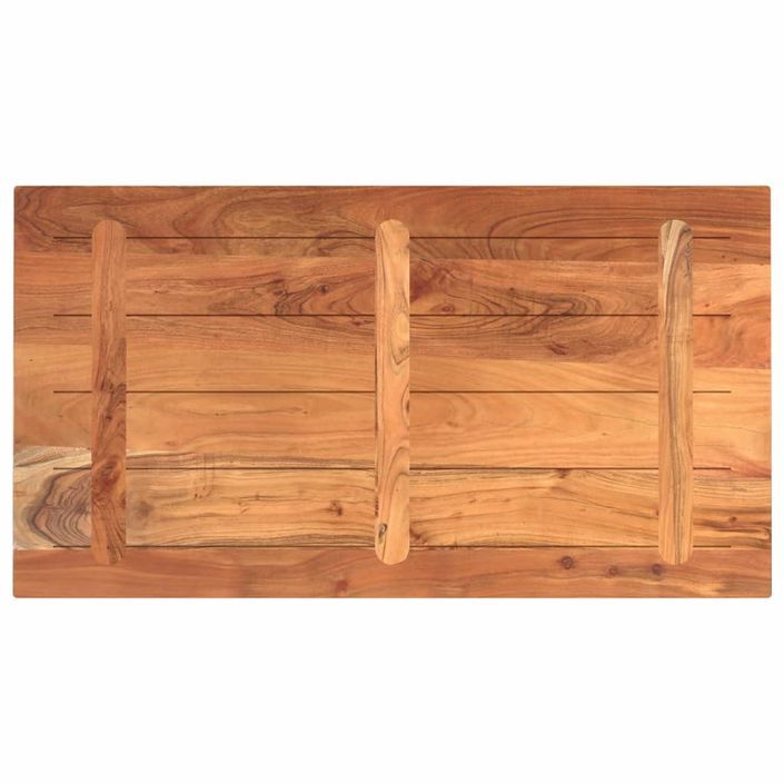 Dessus de table 100x70x3,8cm rectangulaire bois massif d'acacia - Photo n°5