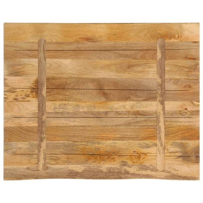 Dessus de table 100x80x2,5 cm bord vivant bois massif manguier - Photo n°5