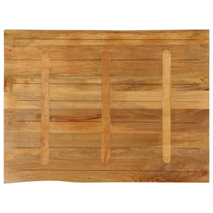 Dessus de table 100x80x2,5 cm bord vivant bois massif manguier - Photo n°5