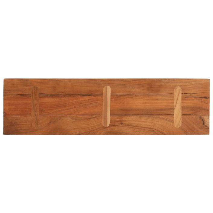 Dessus de table 110x30x2,5cm rectangulaire bois massif d'acacia - Photo n°5