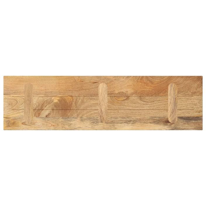 Dessus de table 110x30x2,5cm rectangulaire bois massif manguier - Photo n°5