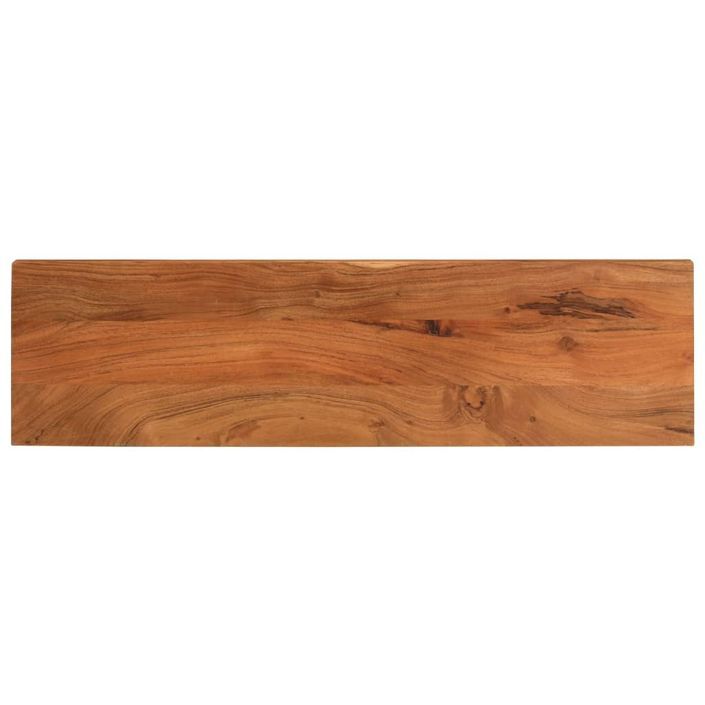 Dessus de table 110x30x3,8cm rectangulaire bois massif d'acacia - Photo n°1