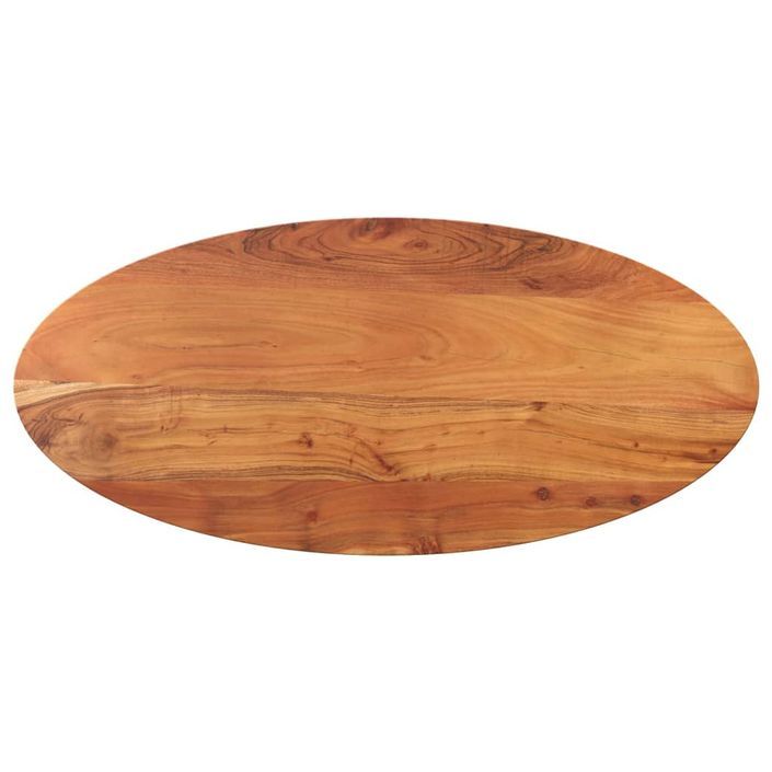 Dessus de table 110x40x2,5 cm ovale bois massif d'acacia - Photo n°1