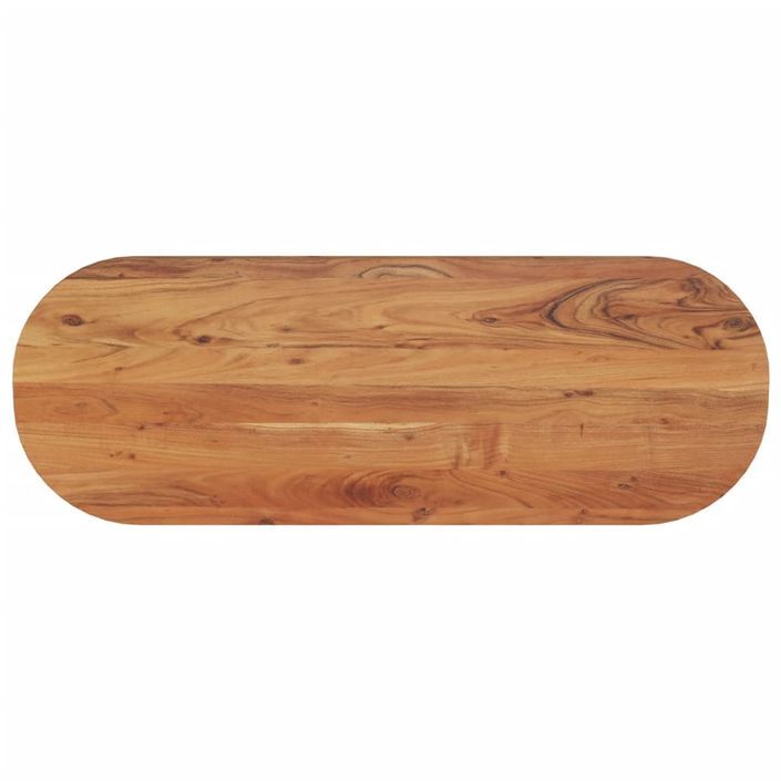 Dessus de table 110x40x2,5 cm ovale bois massif d'acacia - Photo n°1