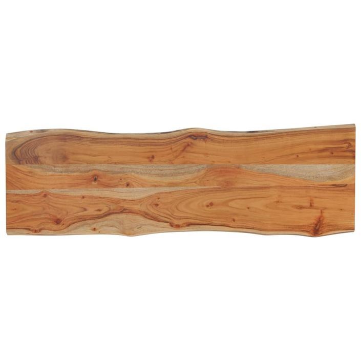 Dessus de table 110x40x2,5 cm rectangulaire bois massif acacia - Photo n°3