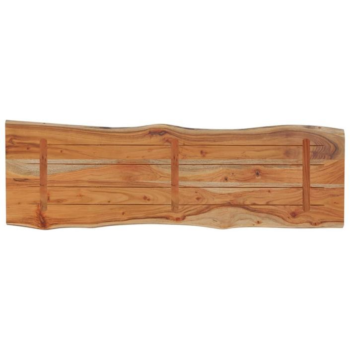 Dessus de table 110x40x2,5 cm rectangulaire bois massif acacia - Photo n°4