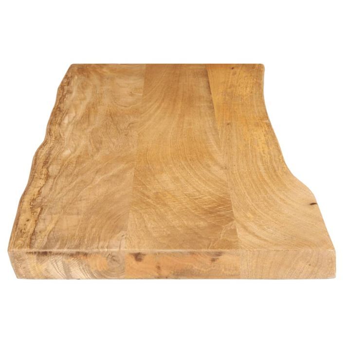 Dessus de table 110x40x3,8 cm bord vivant bois massif manguier - Photo n°4