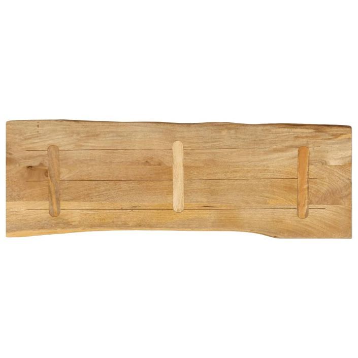 Dessus de table 110x40x3,8 cm bord vivant bois massif manguier - Photo n°5