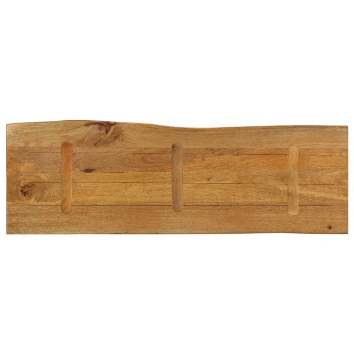 Dessus de table 110x40x3,8 cm bord vivant bois massif manguier - Photo n°5