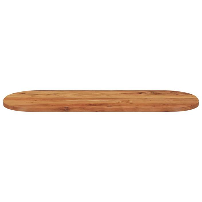 Dessus de table 110x40x3,8 cm ovale bois massif d'acacia - Photo n°4