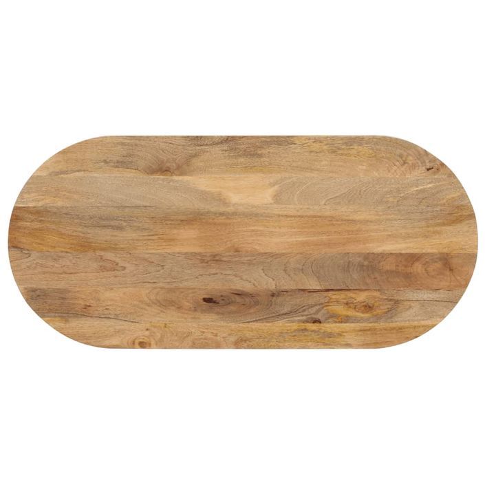Dessus de table 110x40x3,8 cm ovale bois massif de manguier - Photo n°1