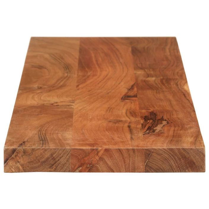 Dessus de table 110x40x3,8cm rectangulaire bois massif d'acacia - Photo n°4