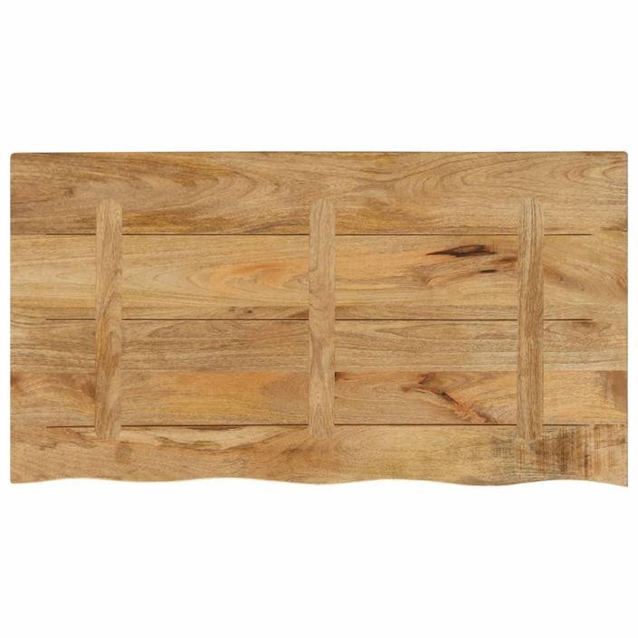 Dessus de table 110x60x2,5 cm bord vivant bois massif manguier - Photo n°5