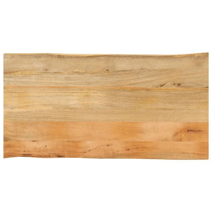 Dessus de table 110x60x2,5 cm bord vivant bois massif manguier - Photo n°1