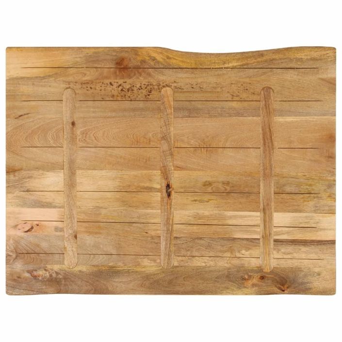 Dessus de table 110x80x2,5 cm bord vivant bois massif manguier - Photo n°5