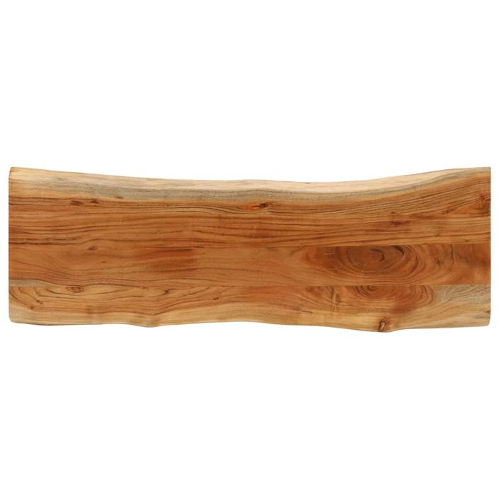 Dessus de table 120x40x3,8 cm rectangulaire bois massif acacia - Photo n°1