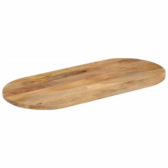 Dessus de table 120x60x2,5 cm ovale bois massif de manguier - Photo n°2