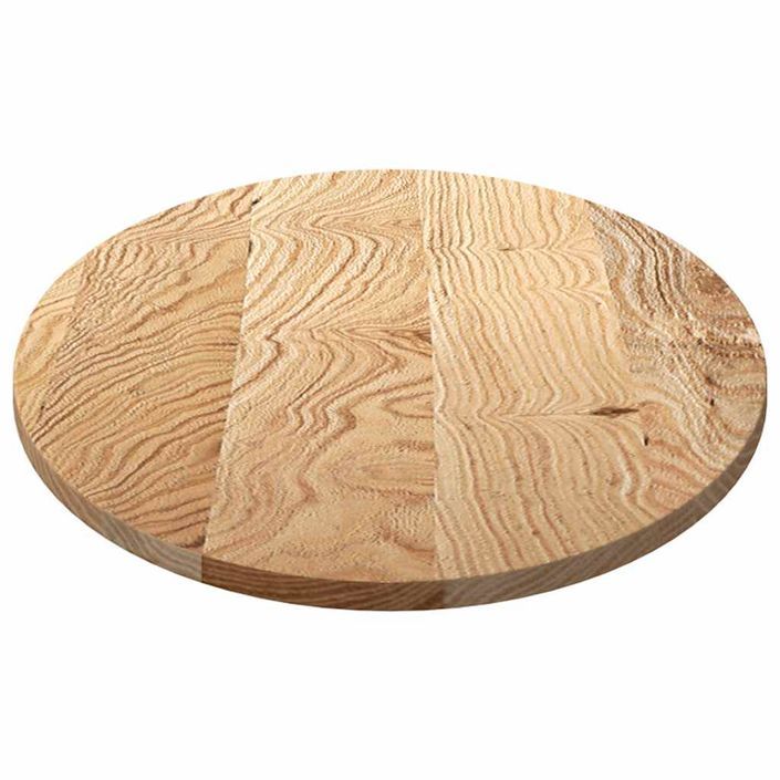 Dessus de table 120x60x2 cm bois de chêne massif ovale - Photo n°6