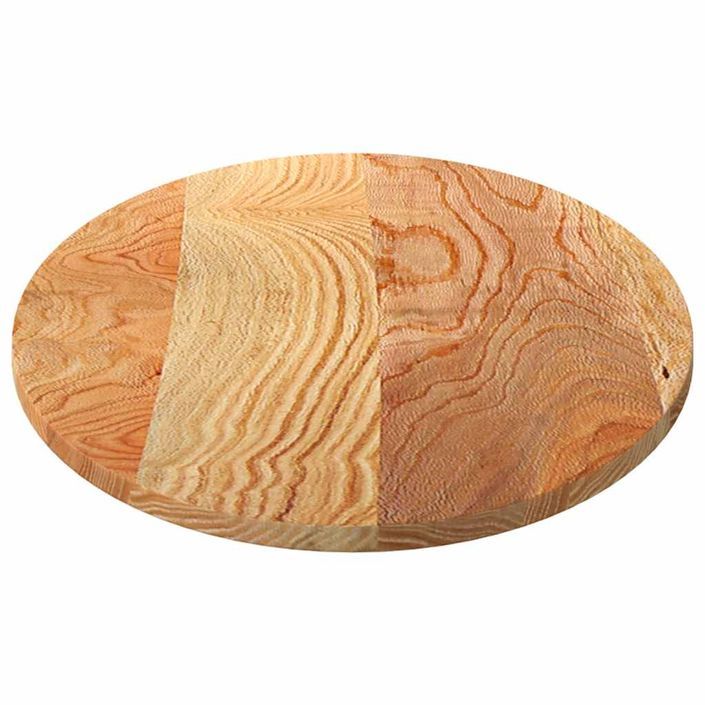 Dessus de table 120x60x2 cm bois de chêne massif ovale - Photo n°6