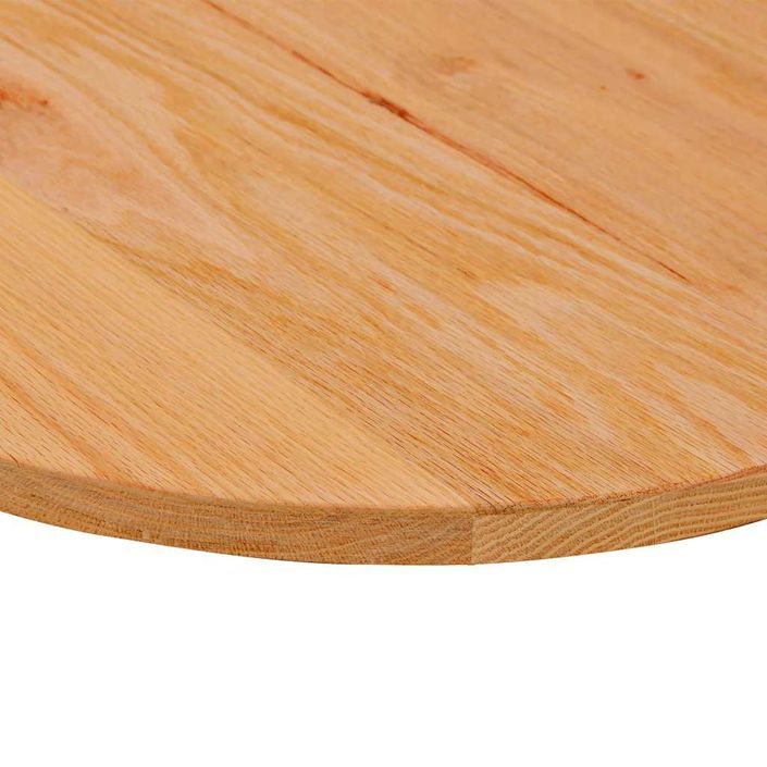 Dessus de table 120x60x2 cm bois de chêne massif ovale - Photo n°8