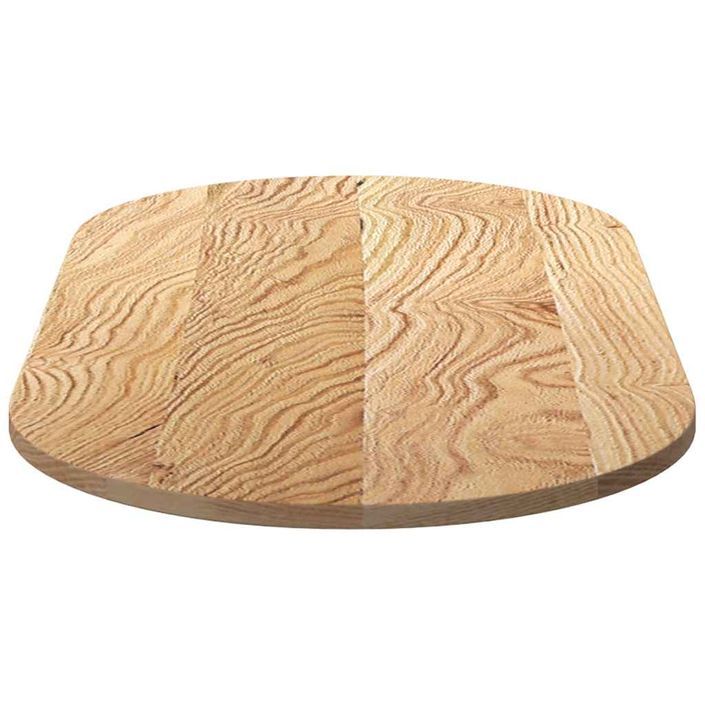 Dessus de table 120x60x2 cm bois de chêne massif ovale - Photo n°6