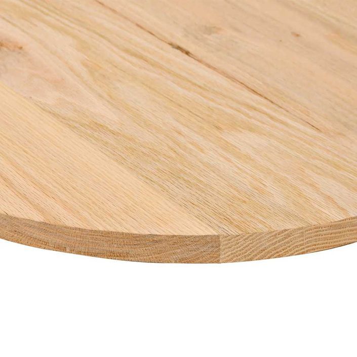 Dessus de table 120x60x2 cm bois de chêne massif ovale - Photo n°8