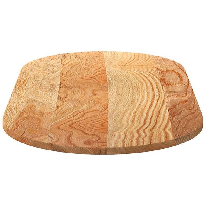 Dessus de table 120x60x2 cm bois de chêne massif ovale - Photo n°6