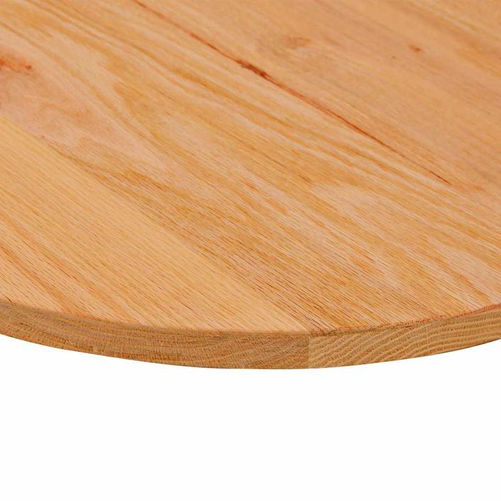 Dessus de table 120x60x2 cm bois de chêne massif ovale - Photo n°8