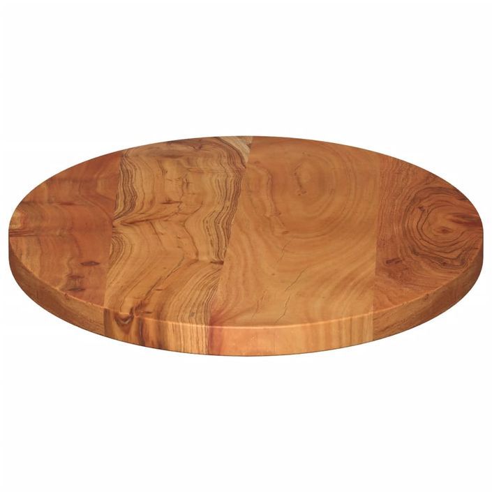 Dessus de table 120x60x3,8 cm ovale bois massif d'acacia - Photo n°4