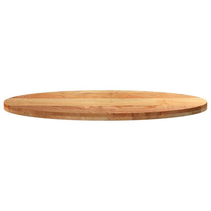 Dessus de table 120x60x4 cm bois de chêne massif ovale - Photo n°5