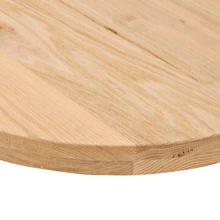 Dessus de table 120x60x4 cm bois de chêne massif ovale - Photo n°8